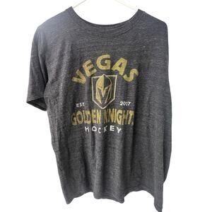 Men's Fanatics Heathered Gray & Gold Las Vegas Golden Knights Hockey Shirt - XL